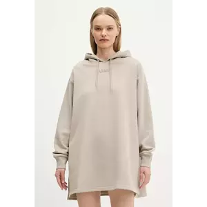 Vans bluză culoarea bej, cu glugă, uni, VN000RD27D61 imagine