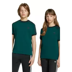 adidas Originals tricou de bumbac pentru copii culoarea verde, cu imprimeu, JV8581 imagine