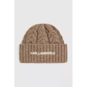 Karl Lagerfeld căciulă culoarea bej, A4W33012 imagine
