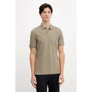 BOSS polo de bumbac culoarea negru, uni, 50468362 imagine