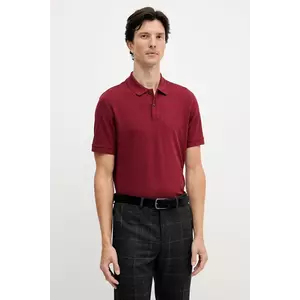 BOSS polo de bumbac culoarea negru, uni, 50468362 imagine