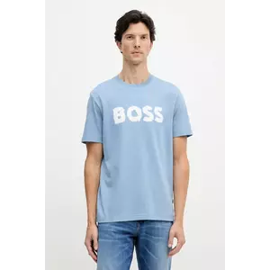 BOSS Orange tricou din bumbac cu imprimeu, 50554616 imagine