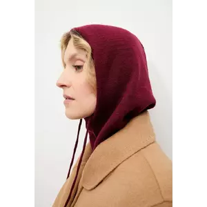 Answear.LAB balaclava cu cașmir culoarea bordo imagine