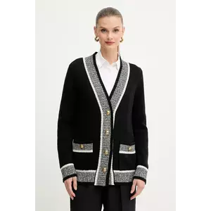 Luisa Spagnoli cardigan din lână culoarea negru, 100206 imagine