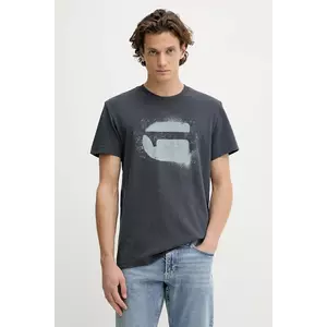 G-Star tricou din bumbac culoarea bleumarin, cu imprimeu, D26833.D101 imagine