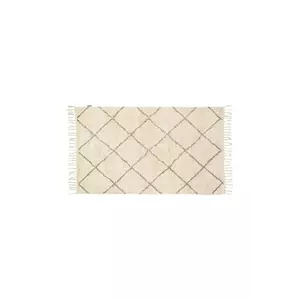 Hübsch covor de bumbac 90 x 150 cm culoarea alb imagine