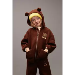 Mini Rodini geacă copii Bear culoarea maro, 25710122 imagine