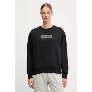 Napapijri bluză B-Box culoarea negru, cu imprimeu, NP0A4HYR0411 imagine