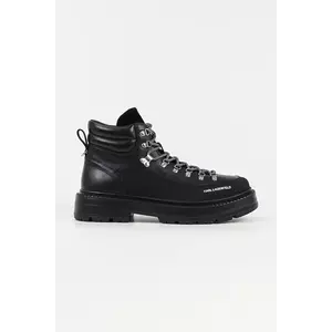 Karl Lagerfeld ghete de piele MILES HIKER culoarea negru, KL10245 imagine