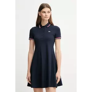 Lacoste rochie culoarea bleumarin, mini, evazați, EF5288 imagine