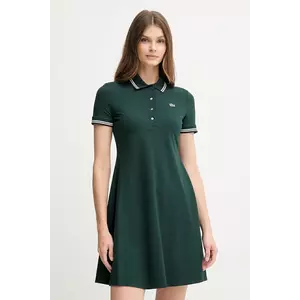 Lacoste rochie culoarea verde, mini, evazați, EF5288 imagine
