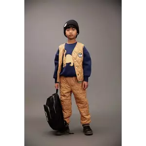 Mini Rodini vestă copii Ritzratz culoarea bej, 25710105 imagine