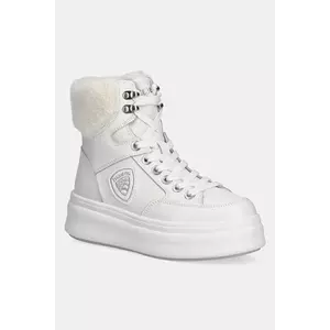 Blauer botine EMERY culoarea alb, cu platformă, izolat, F5EMERY01/LEA imagine