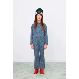 Tinycottons pantaloni copii MINI APPLES RIB PANT cu imprimeu, AW25-229 imagine