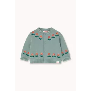 Tinycottons cardigan bebe FLOWERS BABY CARDIGAN AW25-103 imagine