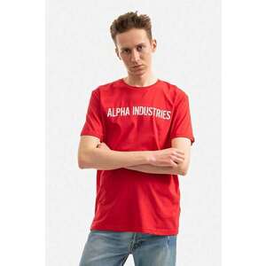 Alpha Industries tricou din bumbac culoarea roșu, cu imprimeu 116512.451-red imagine