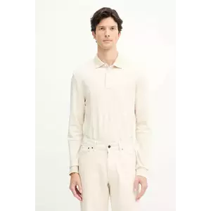 BOSS longsleeve din bumbac culoarea gri, uni, 50468392 imagine