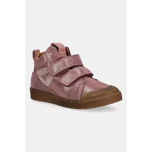 Froddo pantofi din piele întoarsă pentru copii ROSARIO HIGH-TOP culoarea argintiu, G2110134 imagine