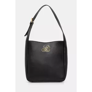 Luisa Spagnoli poșetă de piele culoarea negru, 542724 imagine