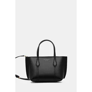 Tory Burch poșetă de piele Perry Mini Tote culoarea negru, 175548.001 imagine