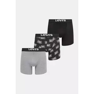 Levi's boxeri 3-pack culoarea gri, 37149-1190 imagine