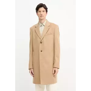 BOSS palton de lână culoarea bej, 50549187 imagine