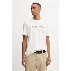 Marc O'Polo tricou din bumbac culoarea alb, cu imprimeu, 528230551196 imagine