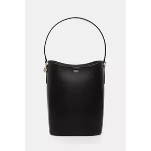 BOSS poșetă de piele culoarea negru, 50552149 imagine