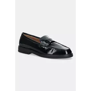 Steve Madden mocasini de piele Adison culoarea negru, cu toc plat, 11004736 imagine