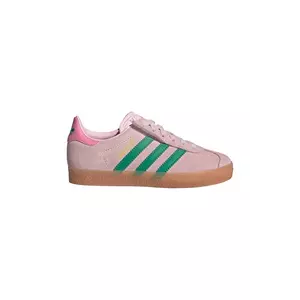 adidas Originals sneakers de piele întoarsă pentru copii GAZELLE culoarea roz, JQ7837 imagine