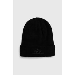 Alpha Industries caciula culoarea negru, din tricot gros imagine