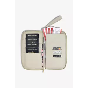 Stackers husă pentru pașaport și carduri 0 culoarea bej, 0 imagine