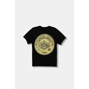 Vans tricou de bumbac pentru copii BY SCRATCHED RECORDS TEE culoarea negru, cu imprimeu, VN000RCGBLK1 imagine