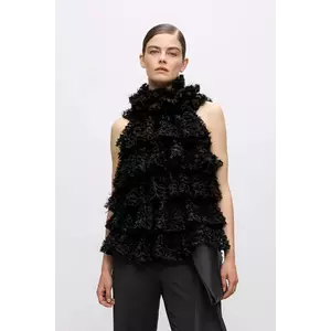 Karl Lagerfeld bluză Karl Lagerfeld Studio femei, culoarea negru A4W11041 imagine