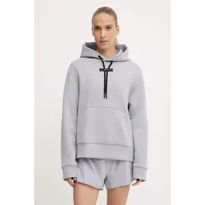 On bluză Focus Tech culoarea violet, cu glugă, uni, 1WF30360174 imagine