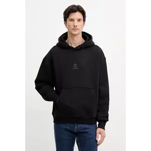 Trussardi hanorac de bumbac culoarea negru, cu glugă, cu imprimeu, G8038000022N imagine