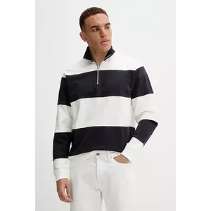 Marc O'Polo hanorac de bumbac culoarea bleumarin, cu model, 5000007806 imagine