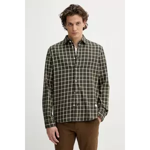 Marc O'Polo cămașă din bumbac culoarea verde, cu guler clasic, regular, 5000007117 imagine