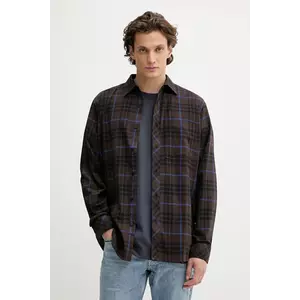 G-Star cămașă din bumbac culoarea maro, cu guler clasic, regular, D28117.E072 imagine