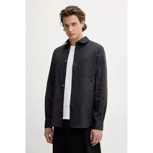 Kenzo cămașă din bumbac culoarea bleumarin, cu guler clasic, slim, FF65CH2029IC imagine