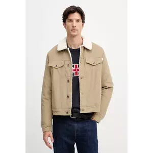 Pepe Jeans geacă din velur culoarea verde, de tranzitie, PM4027185 imagine