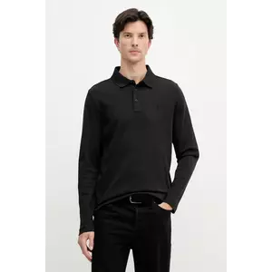 Joop! longsleeve din bumbac culoarea negru, uni, 30047432 imagine