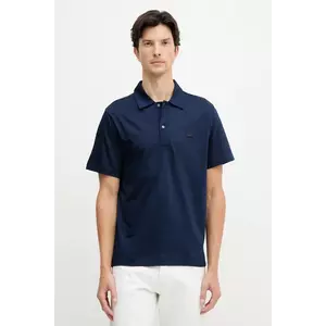 Lacoste polo de bumbac culoarea bleumarin, uni, DH5928 imagine