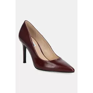 Steve Madden stilettos de piele Secured culoarea bordo, 11004877 imagine