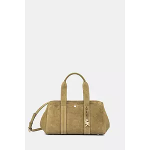 MICHAEL Michael Kors geantă de mână din piele întoarsă culoarea verde, 30F5G1ZS1S imagine