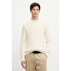 Joop! pulover de bumbac culoarea bej, 30047403 imagine