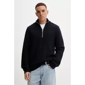 Marc O'Polo pulover din amestec de lână culoarea bleumarin, călduros, 5000007327 imagine