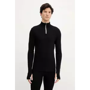 BOSS hanorac din amestec de lână culoarea negru, uni, 50544368 imagine