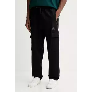 adidas pantaloni de trening din bumbac All SZN culoarea negru, uni, JN0580 imagine