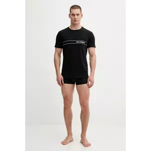 Karl Lagerfeld pijama culoarea negru, cu imprimeu, A4M45007 imagine